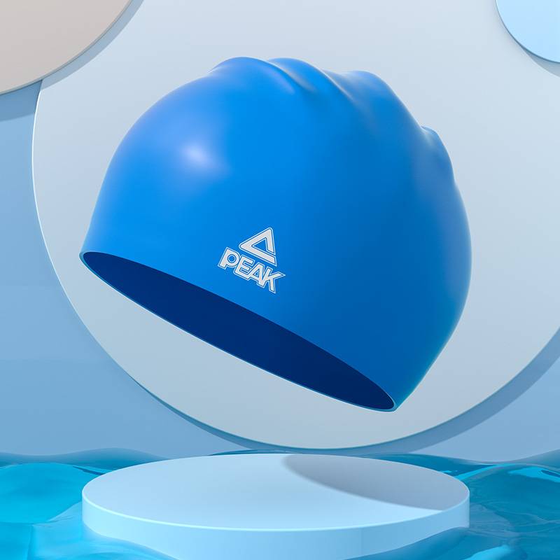 Blue [Increase Silicone Waterproof Swimming Hat]